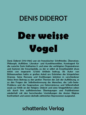 cover image of Der weisse Vogel